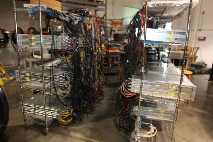 supercomputer wiring networking installation