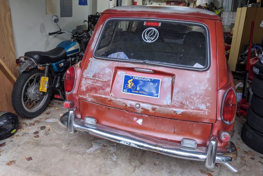 deadhead sticker on a cadillac I mean volkswagen