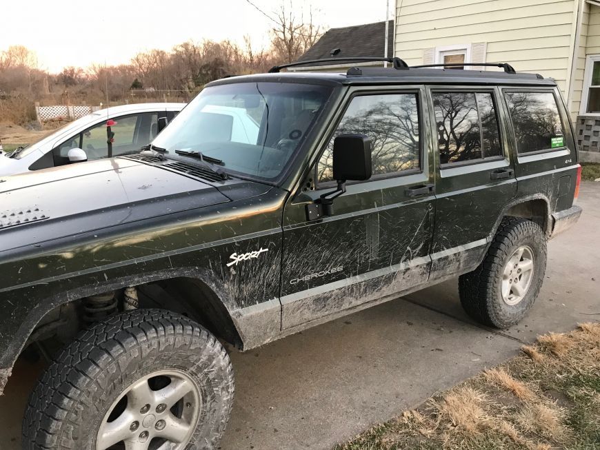 installing wranger tj mirrors on a jeep cherokee xj