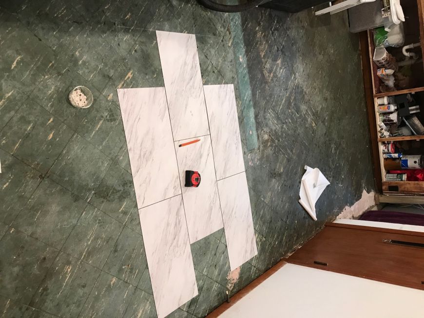 kitchen floor replacement DIY