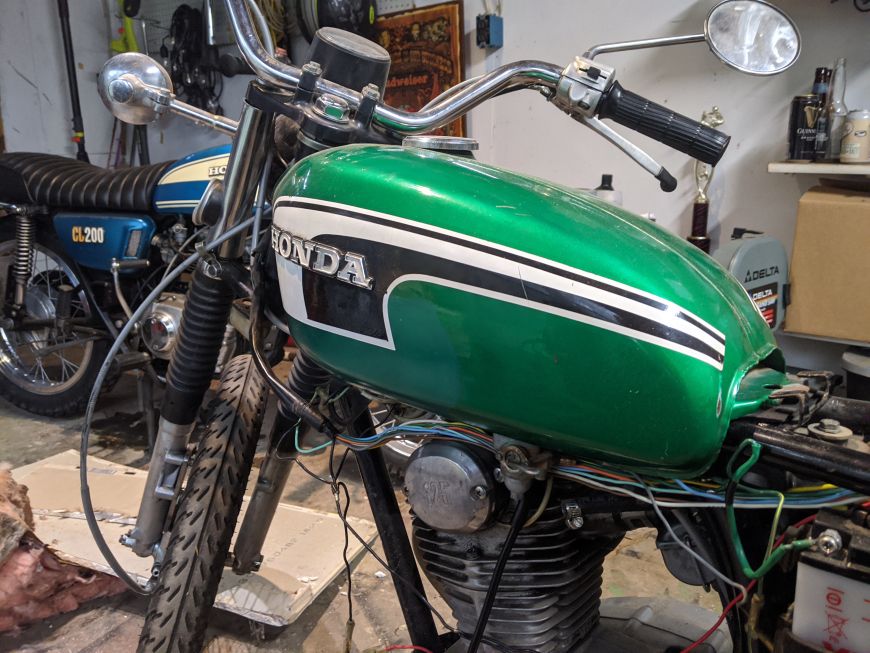 1973 honda cb125 gas tank