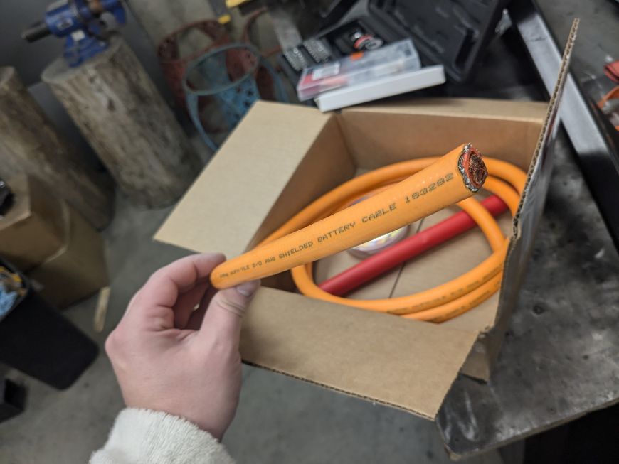 2/0 sheilded high voltage HV cable for electric vehicles EV
