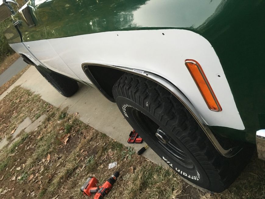 chevy c10 k10 restoration trim molding install