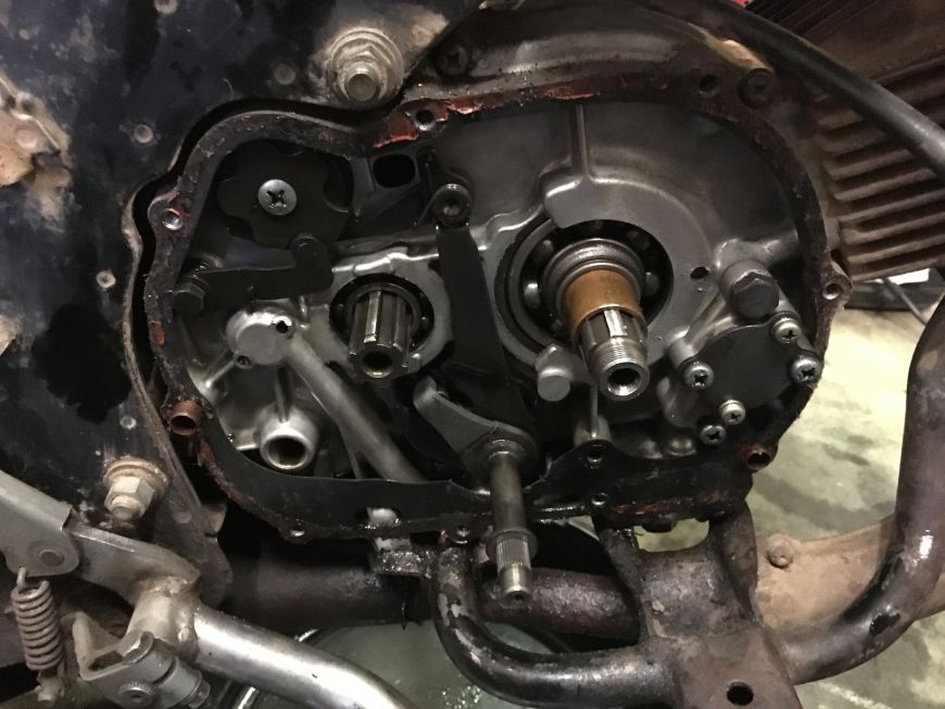 clutch removed from honda atc90