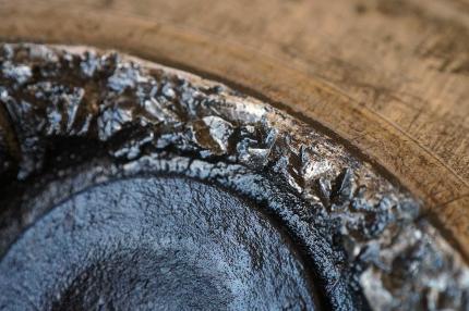 destroyed engine cylinder dome head damage on a Honda CB200 