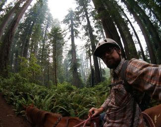 Redwood Trails Horse Rides, horseback riding in the Redwood National Park near Orick California